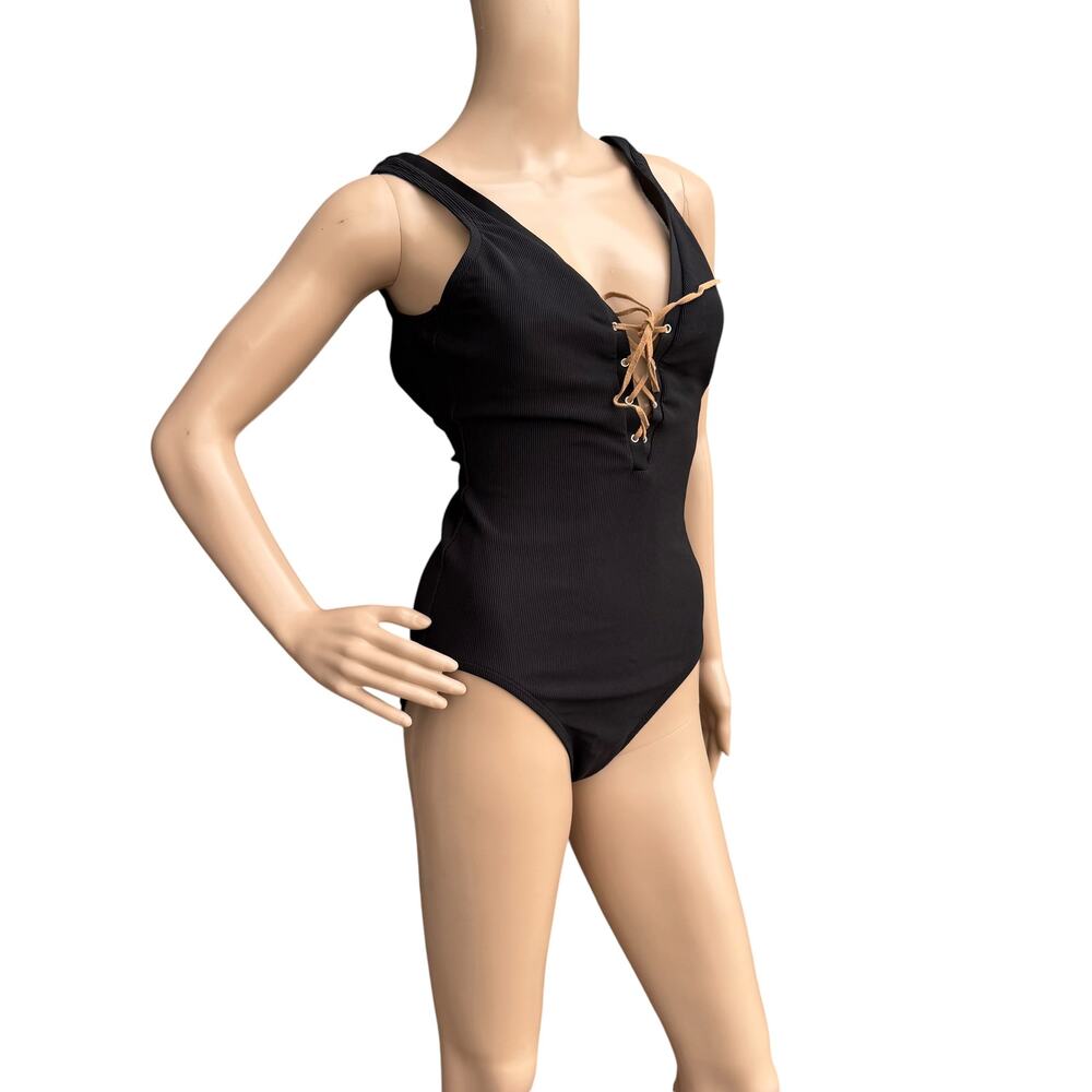 Vintage 90s Cole of California Lace Up Swimsuit 12